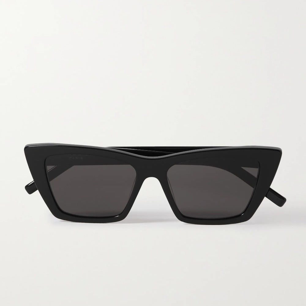 SAINT LAURENT SL276 'Mica' Cat-Eye Black Acetate Sunglasses